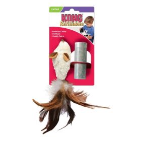 KONG Feather Mouse Cat Toy with Catnip