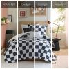 Checkered Comforter Set(Full/Queen)