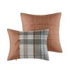 4 Piece Plaid Comforter Set