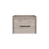 Boa Floating Nightstand , End Table, Side Table Wall-Mounted Single Drawer Design with Handle- Light Grey - Bedroom