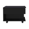 Luanda Lift Top Coffee Table, Casters, One Shelf -Black