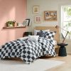 Checkered Comforter Set(Full/Queen)