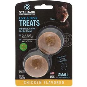 Starmark Lock and Block Treats Chicken Flavor (Option: Small)