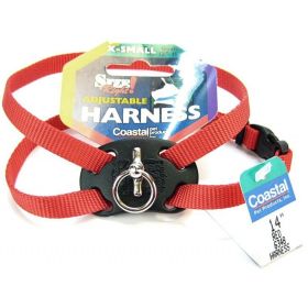 Coastal Pet Size Right Nylon Adjustable Harness (Option: Red)