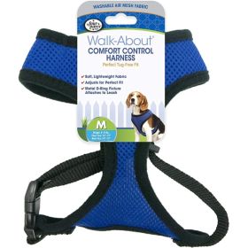 Four Paws Comfort Control Harness (Option: Blue - Medium)