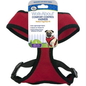 Four Paws Comfort Control Harness (Option: Red - Large)