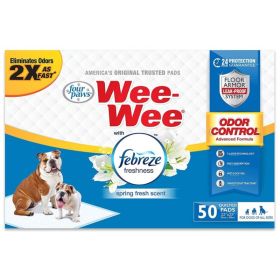 Four Paws Wee Wee Pads  Febreze Freshness (Option: 50 Count)