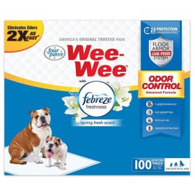 Four Paws Wee Wee Pads  Febreze Freshness (Option: 100 Count)