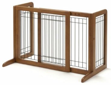 Bay Isle Freestanding Pet Gate (Option: Small)