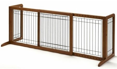 Bay Isle Freestanding Pet Gate (Option: Large)