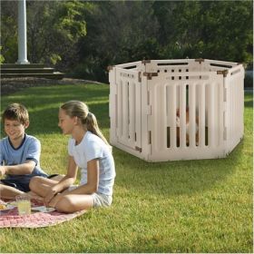 Convertible Indoor Outdoor Pet Playpen (Option: 6 Panel)