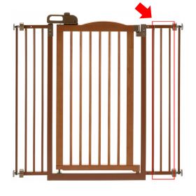 Tall One Touch Gate II Extension (Option: Brown)