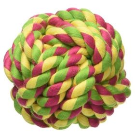 Mammoth Cottonblend Monkey Fist Ball Flossy Dog Toy (Option: Mini 2.5")