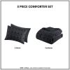 Clip Jacquard Comforter Set(Full/Queen)