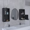 Oba 2-Pc Wall-Mounted Bathroom Medicine Cabinet with Open and Closed Storage