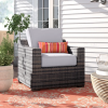 Living Source International Fully Assembled Patio Chair with Cushions