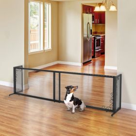 Richell Large Freestanding Metal Mesh Pet Gate (Option: Antique Bronze)